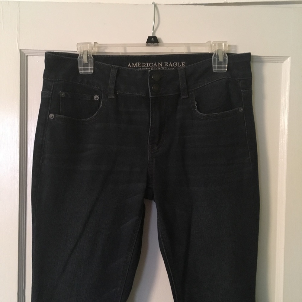 American Eagle Artist Jeans Sz 10 Short Dark Wash